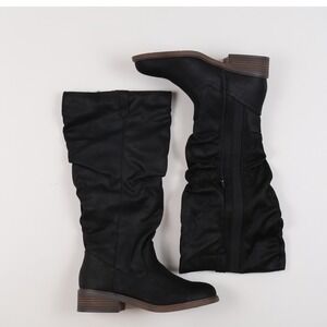 UNR8ED Tall Boots Rowe 2 Black Solid 7.5 W Wide Calf Retail 75